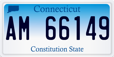 CT license plate AM66149