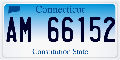 CT license plate AM66152