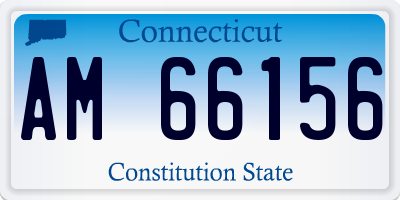 CT license plate AM66156