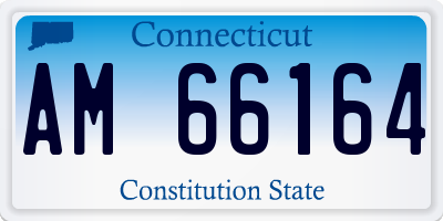 CT license plate AM66164