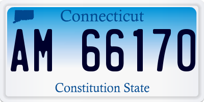 CT license plate AM66170