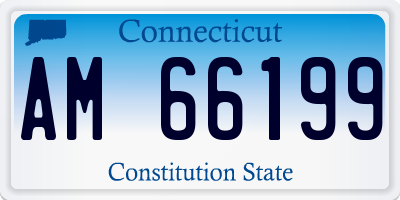 CT license plate AM66199