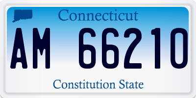 CT license plate AM66210
