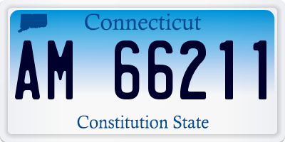 CT license plate AM66211