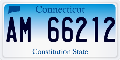 CT license plate AM66212