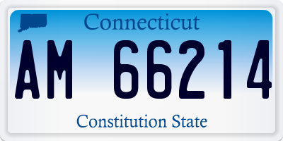 CT license plate AM66214