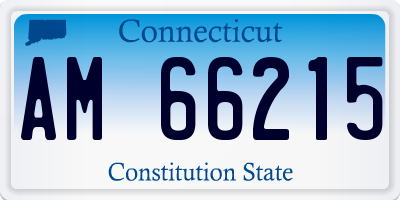 CT license plate AM66215