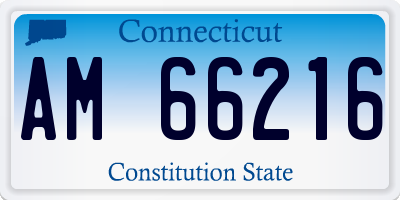 CT license plate AM66216