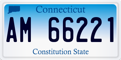 CT license plate AM66221