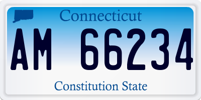 CT license plate AM66234