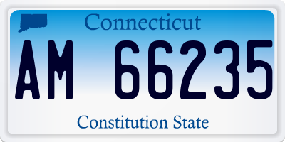 CT license plate AM66235