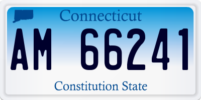 CT license plate AM66241