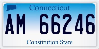 CT license plate AM66246
