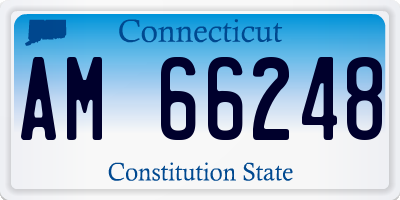 CT license plate AM66248