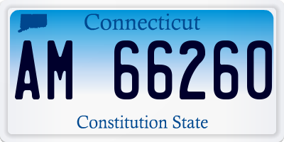 CT license plate AM66260