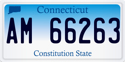 CT license plate AM66263
