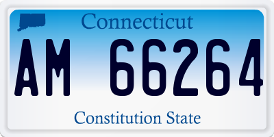 CT license plate AM66264