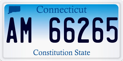 CT license plate AM66265