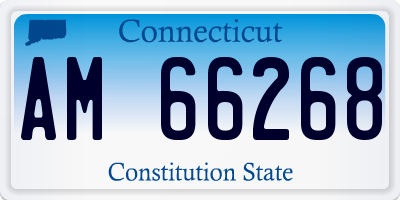 CT license plate AM66268