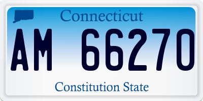CT license plate AM66270