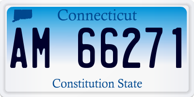 CT license plate AM66271
