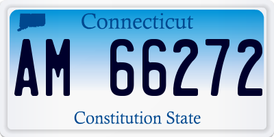 CT license plate AM66272
