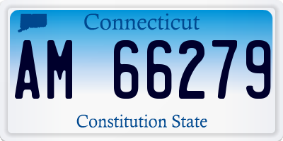 CT license plate AM66279