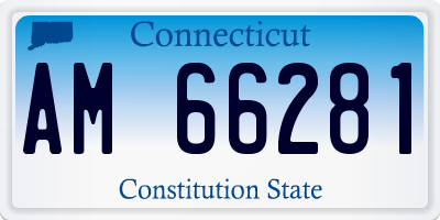 CT license plate AM66281