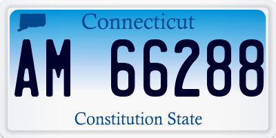 CT license plate AM66288