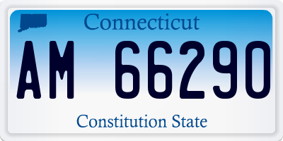 CT license plate AM66290