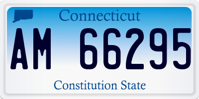 CT license plate AM66295
