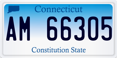 CT license plate AM66305