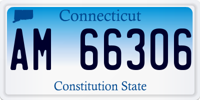 CT license plate AM66306