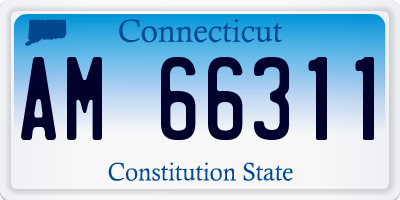 CT license plate AM66311