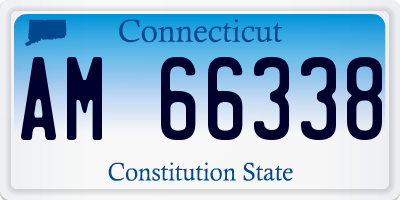 CT license plate AM66338