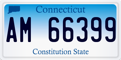 CT license plate AM66399