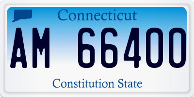CT license plate AM66400