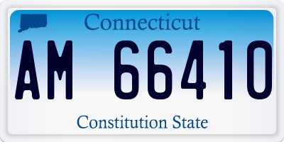 CT license plate AM66410