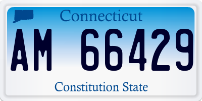 CT license plate AM66429