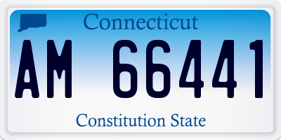 CT license plate AM66441
