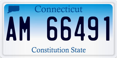 CT license plate AM66491