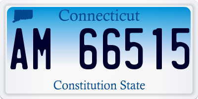 CT license plate AM66515