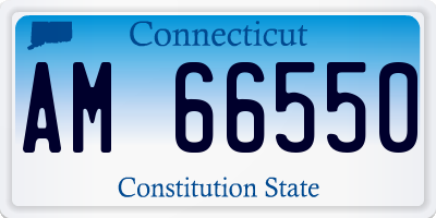 CT license plate AM66550