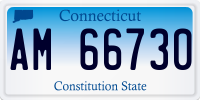 CT license plate AM66730