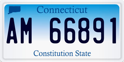 CT license plate AM66891