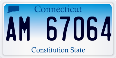 CT license plate AM67064