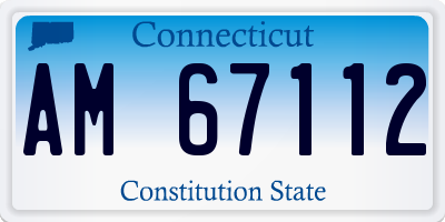 CT license plate AM67112