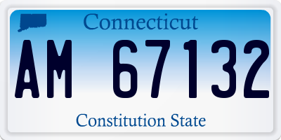 CT license plate AM67132