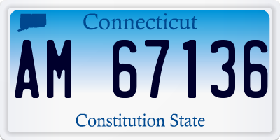 CT license plate AM67136