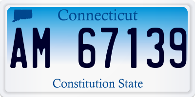 CT license plate AM67139